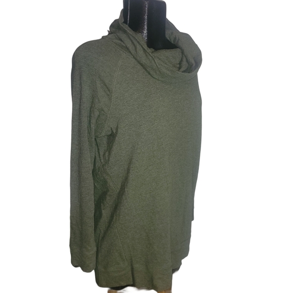 Natural Reflections Olive Green Slouchy Turtleneck Sweater M - Picture 3 of 7